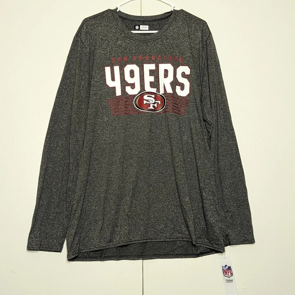 San Francisco 49ers NFL Team‎ Apparel Grey Long Sleeve Shirt XL